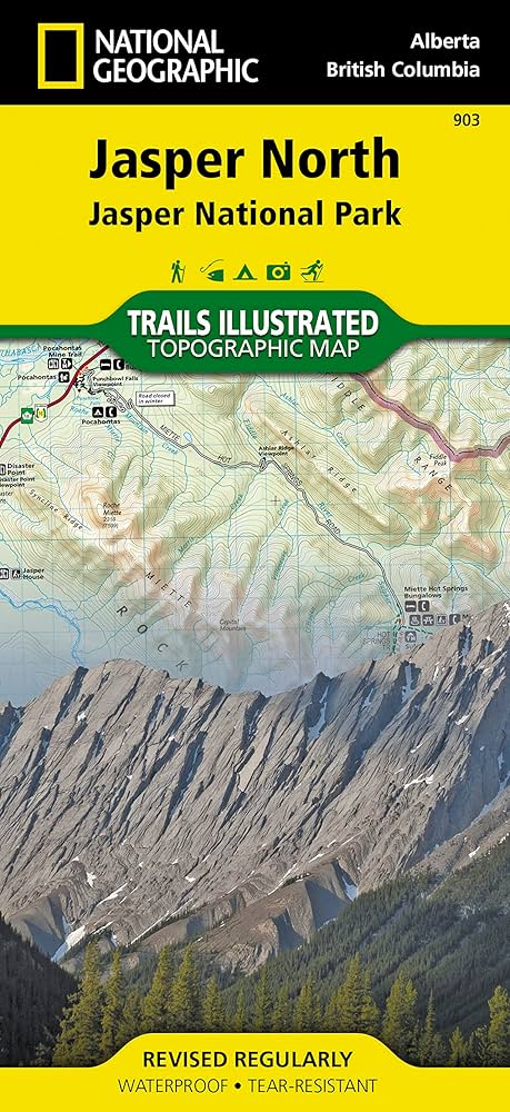 National Geographic Maps Jasper North Map (Jasper National Park)
