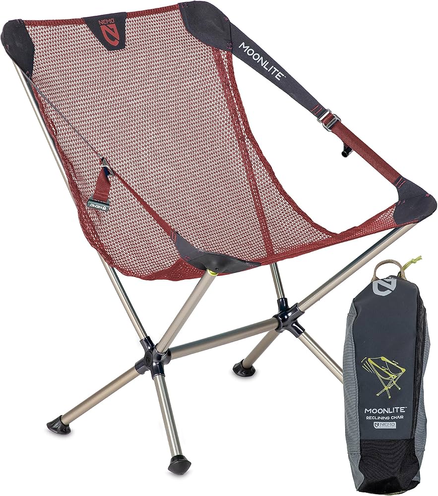 Nemo Moonlite Reclining Camp Chair SMOLDER