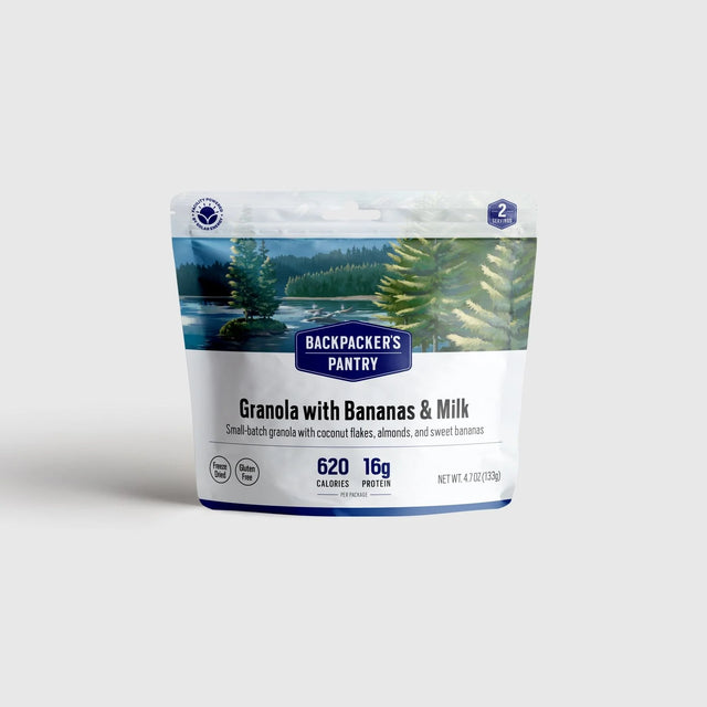 Backpackers Pantry Granola/Milk/Almonds/Banana