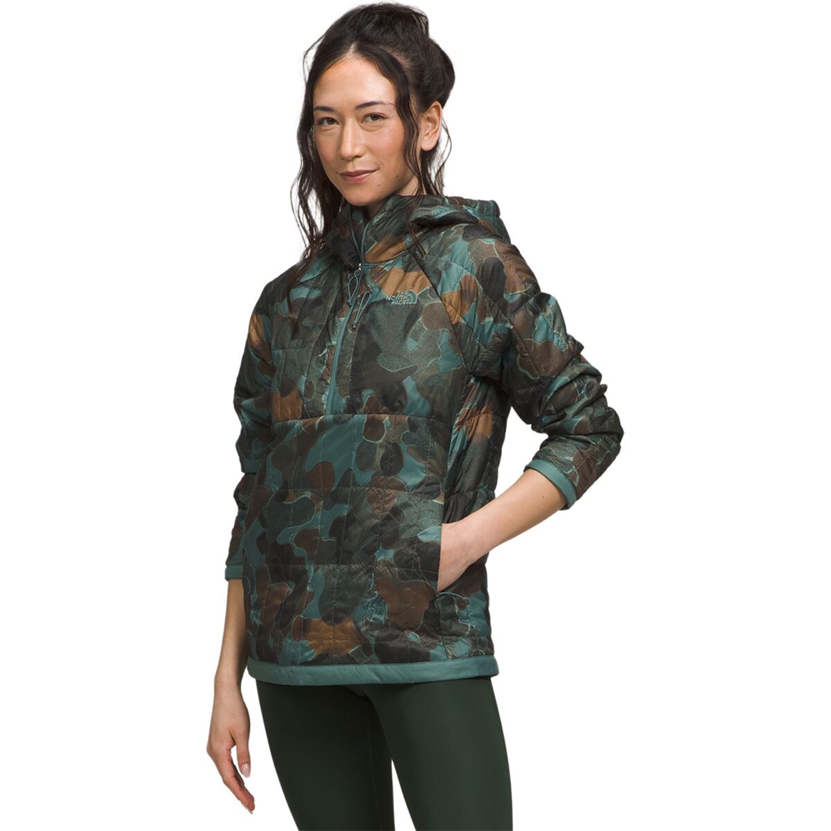 The North Face Circaloft Quarter Zip Pullover - Womens Camo / S