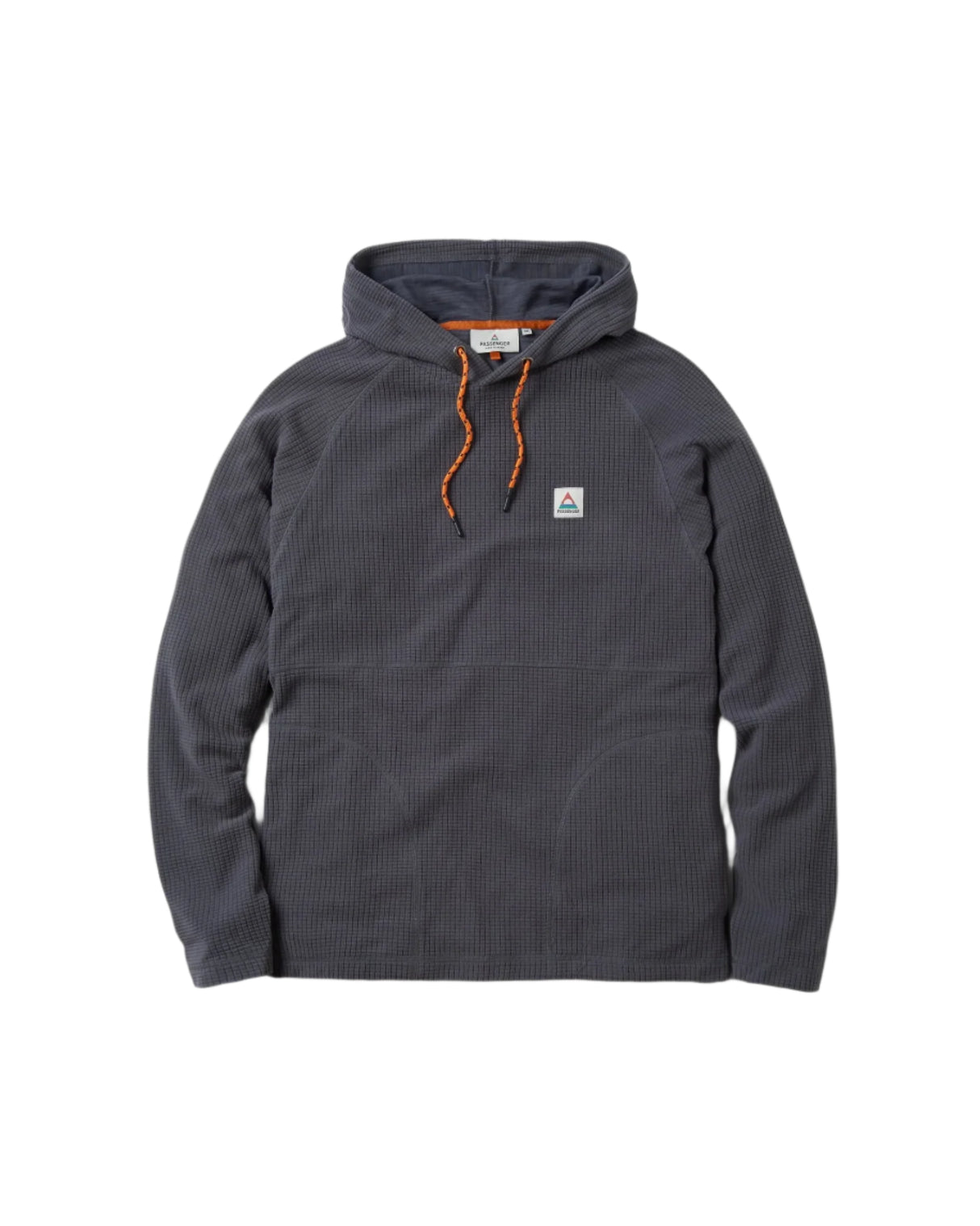 Passenger Point Recycled Grid Polar Fleece Hoodie - Mens