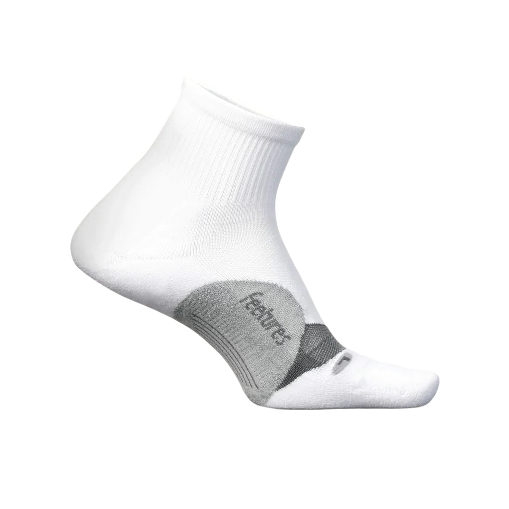 Feetures Elite Light Cushion Quarter - Mens White / L