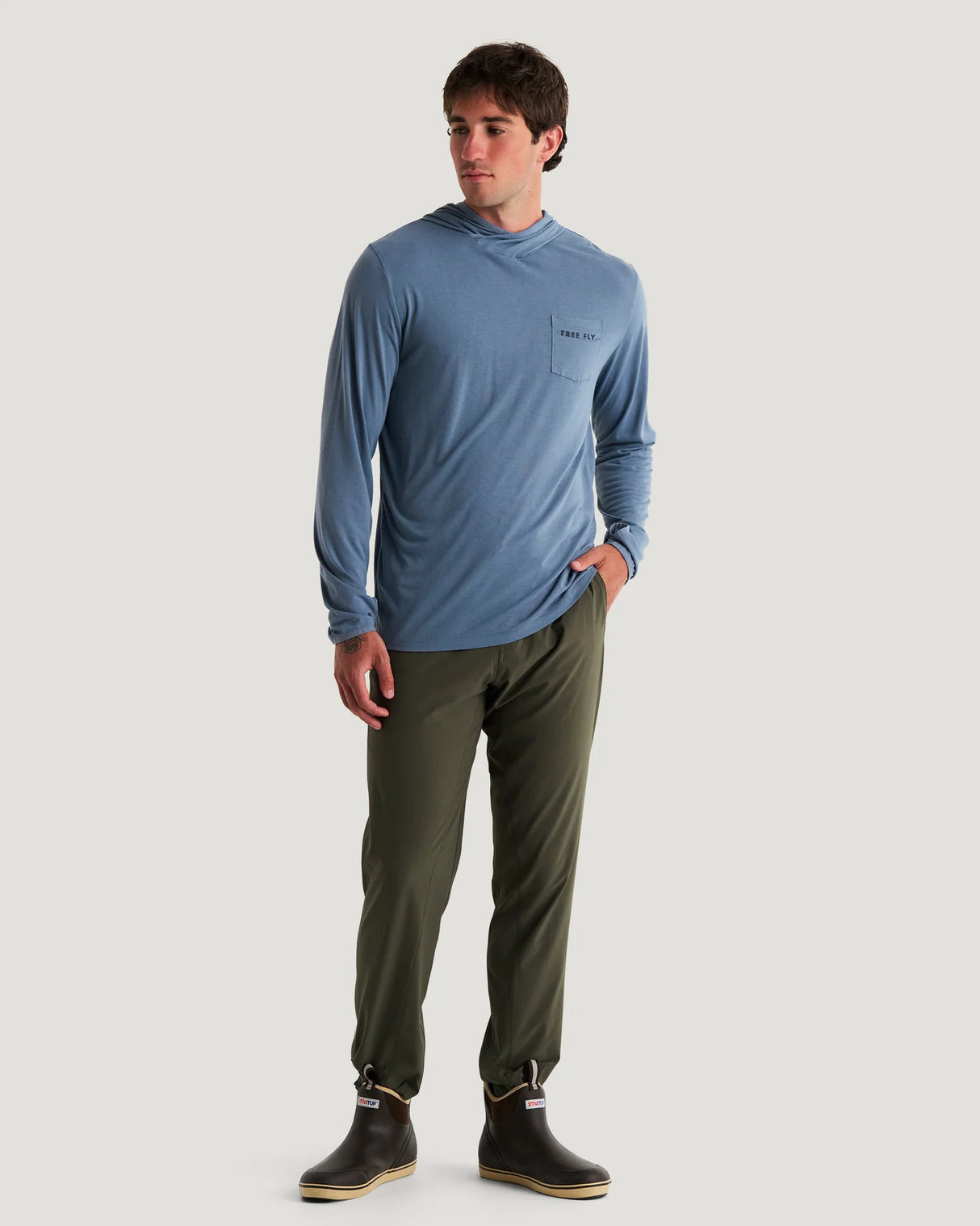 Bamboo Lightweight Graphic Hoodie - Bait & Tackle - Men's