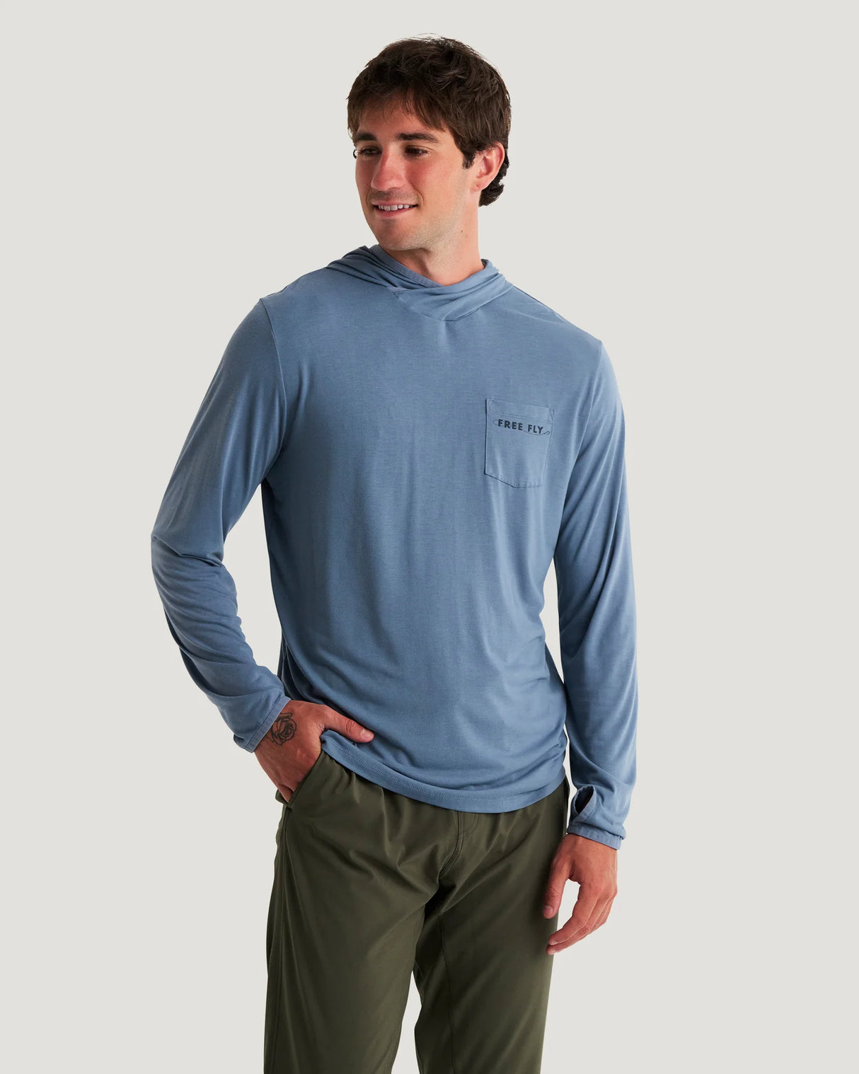 Bamboo Lightweight Graphic Hoodie - Bait & Tackle - Men's