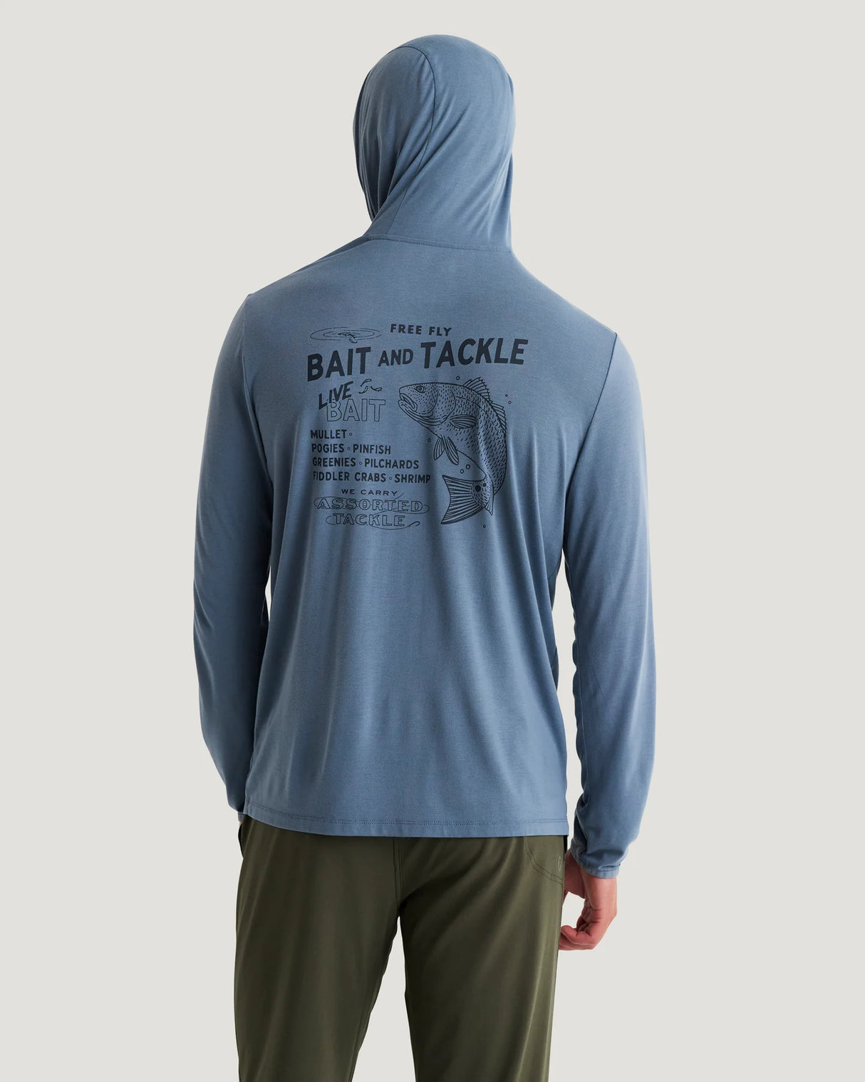Bamboo Lightweight Graphic Hoodie - Bait & Tackle - Men's