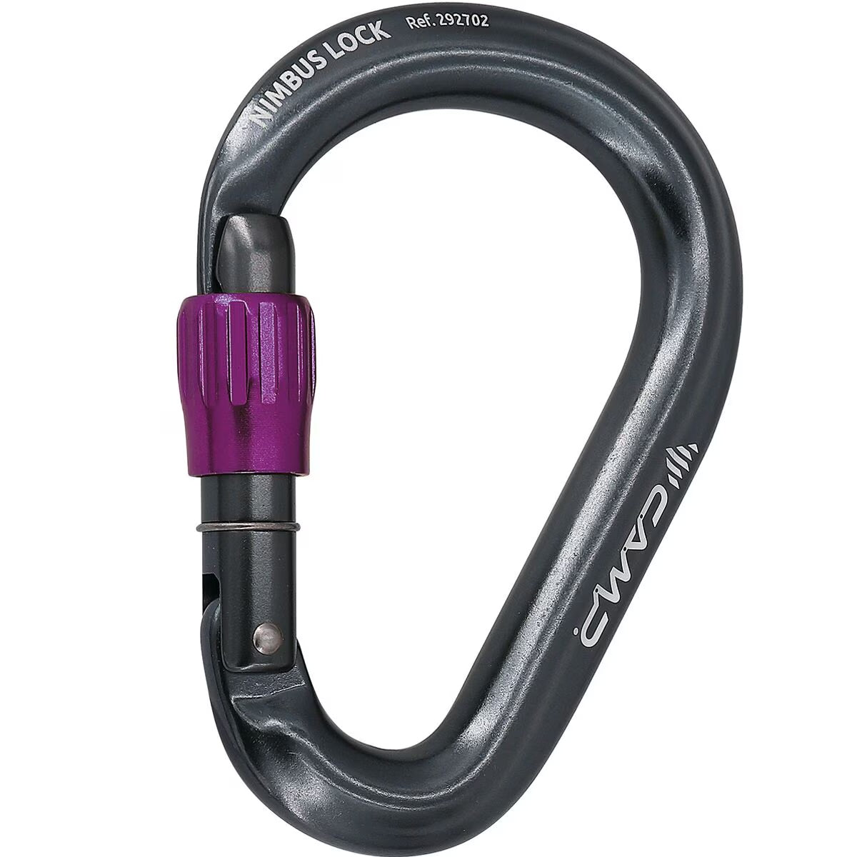 CAMP Nimbus Locking Carabiner Gun metal / Fuchsia