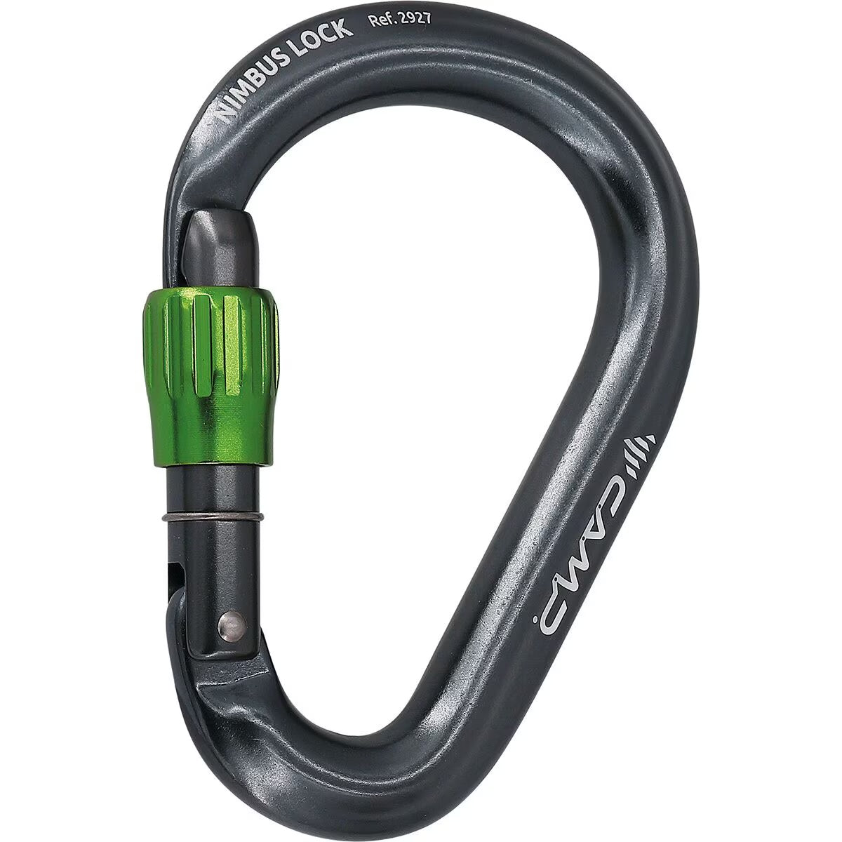 CAMP Nimbus Locking Carabiner Gun metal / Green