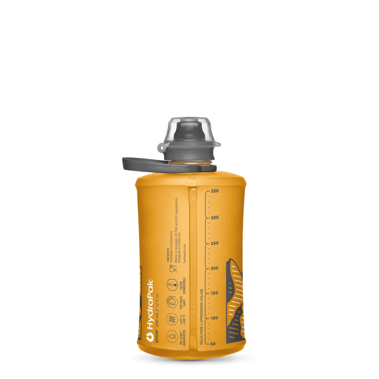 Hydrapak Stow 350ml Protect Our Winters Golden Yellow