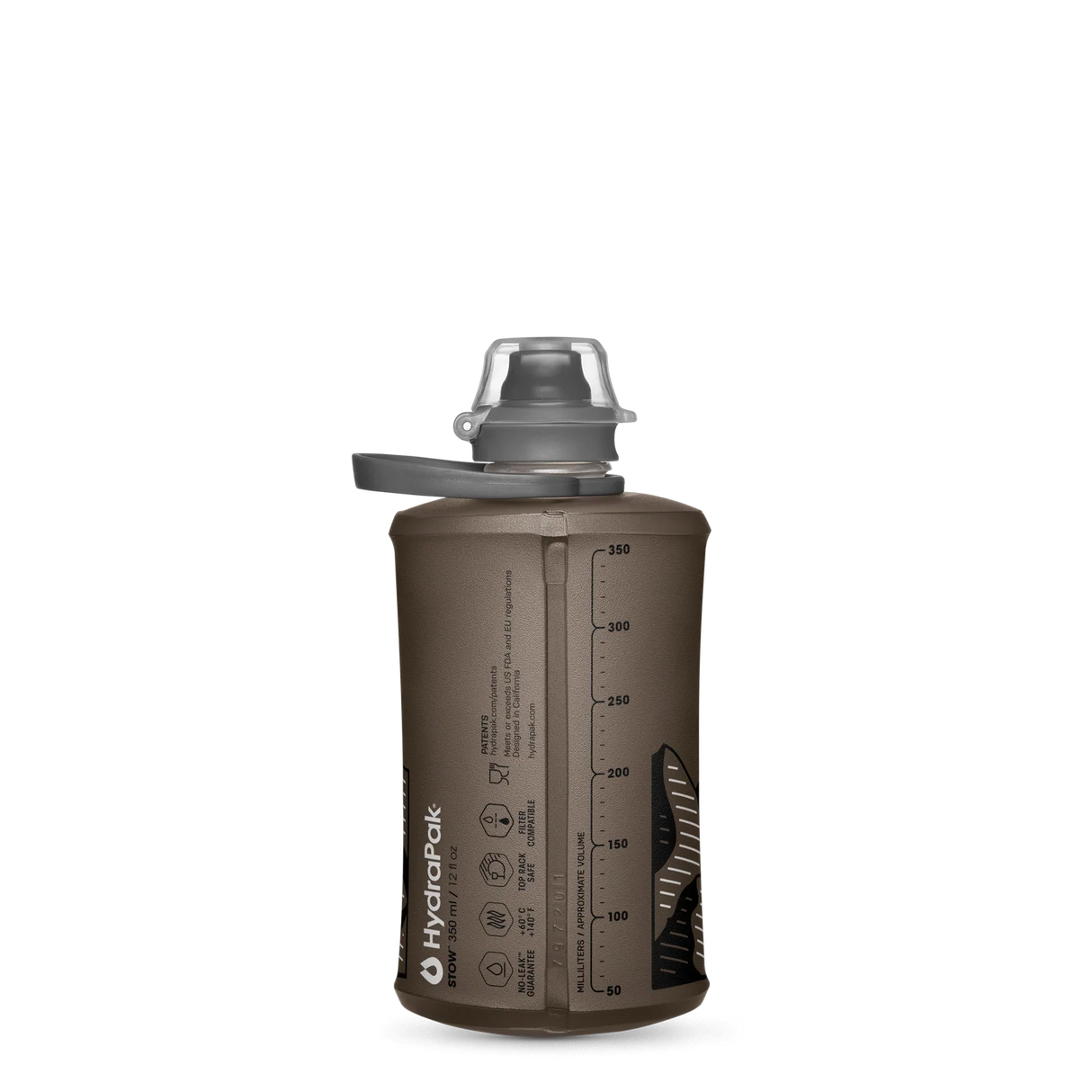 Hydrapak Stow 350ml Protect Our Winters Mammoth Grey