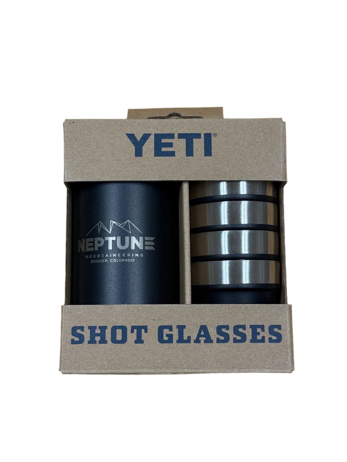 Yeti Coolers Yeti Shot Glasses & Case - Neptune Logo Black