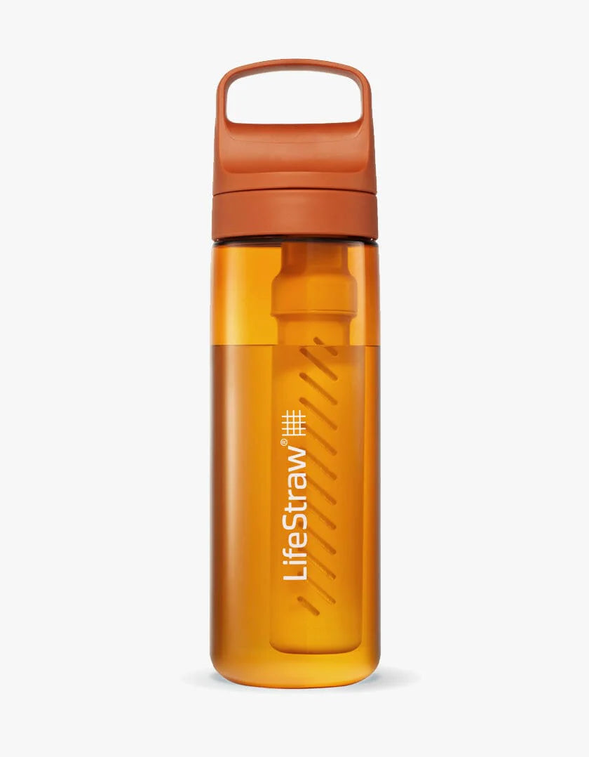 Lifestraw Go Water Bottle With Filter Kyoto Orange