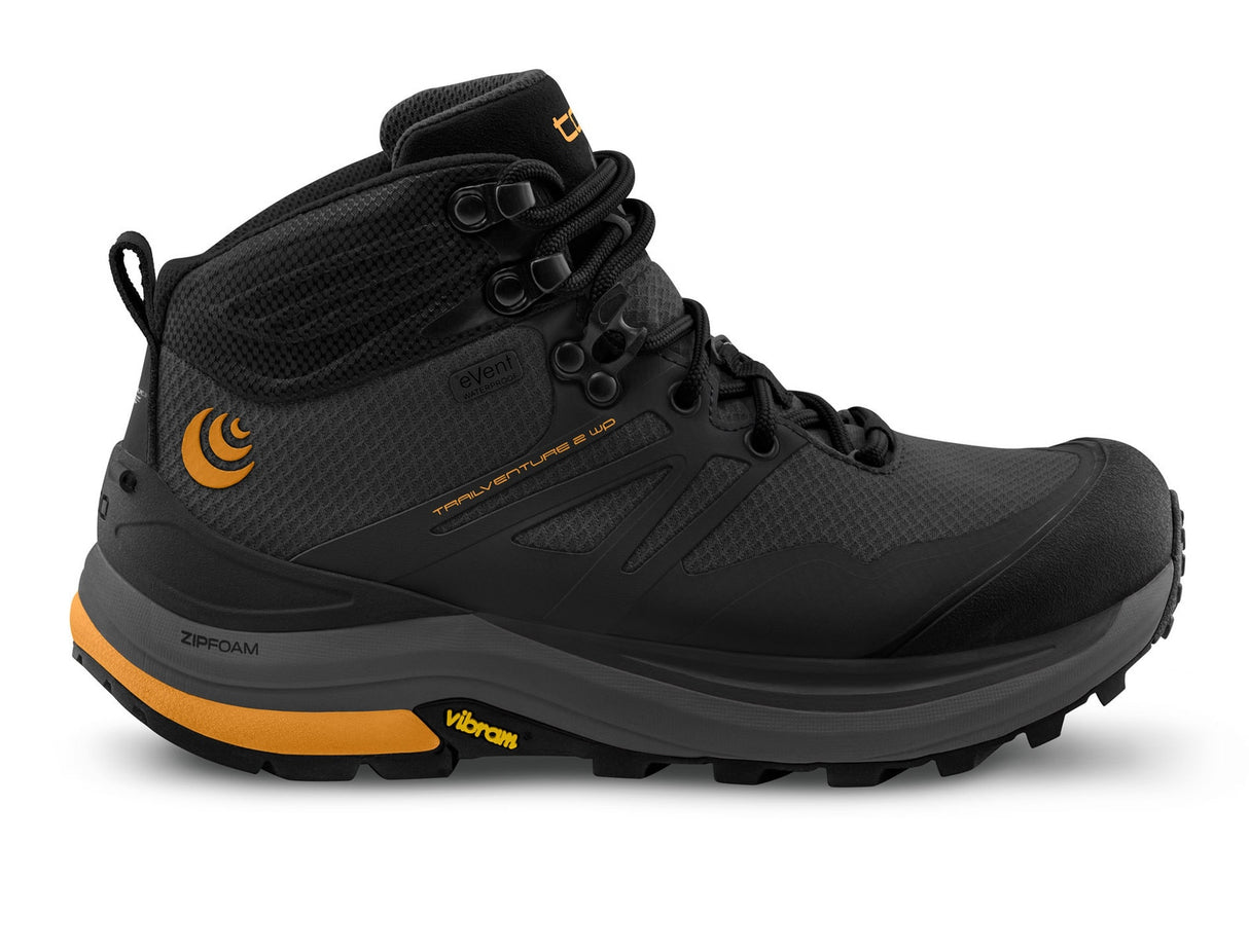 Topo Athletic Trailventure 2 Waterproof - Mens CharcoalOrange / 9