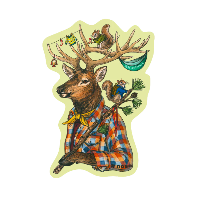 NOSO Patches Elk & Camping Squirrels