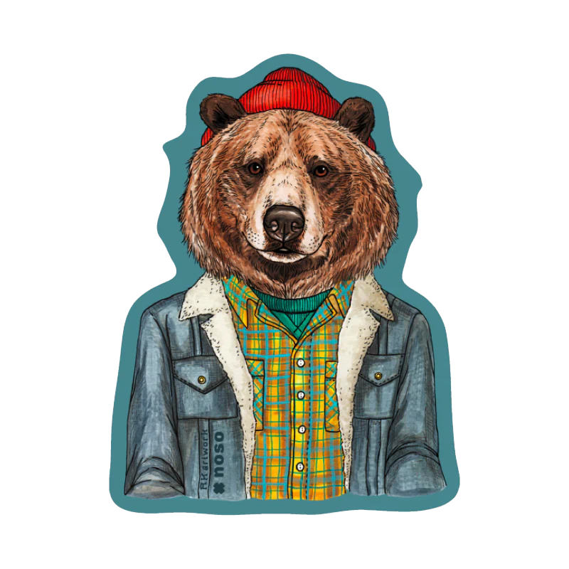 NOSO Patches Mr Grizzly Bear