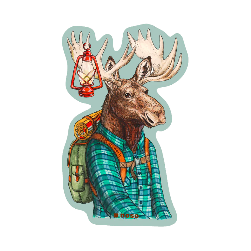 NOSO Patches Hiking Buddy Moose