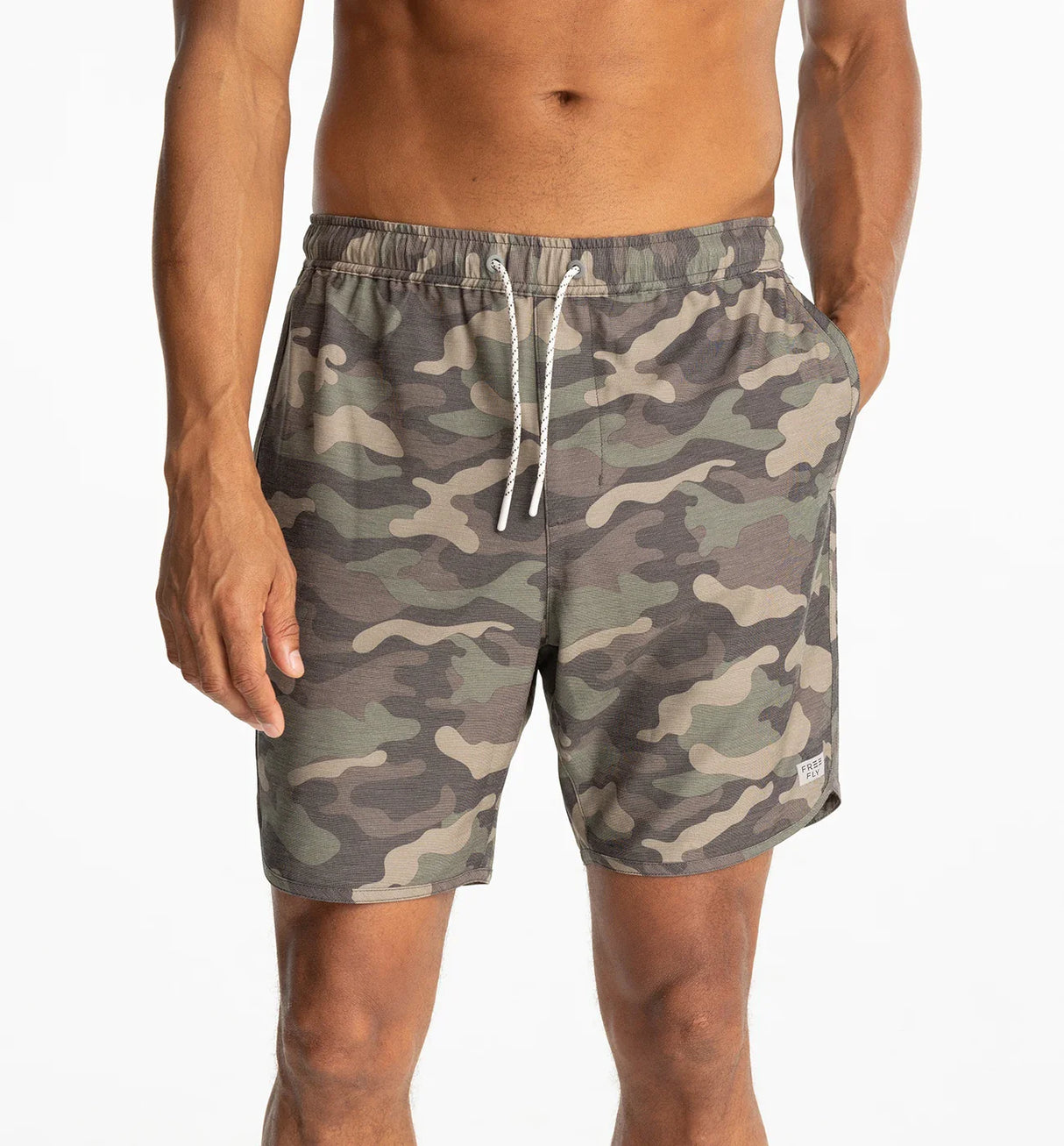 Free Fly Reverb Short - Mens Woodland Camo Print