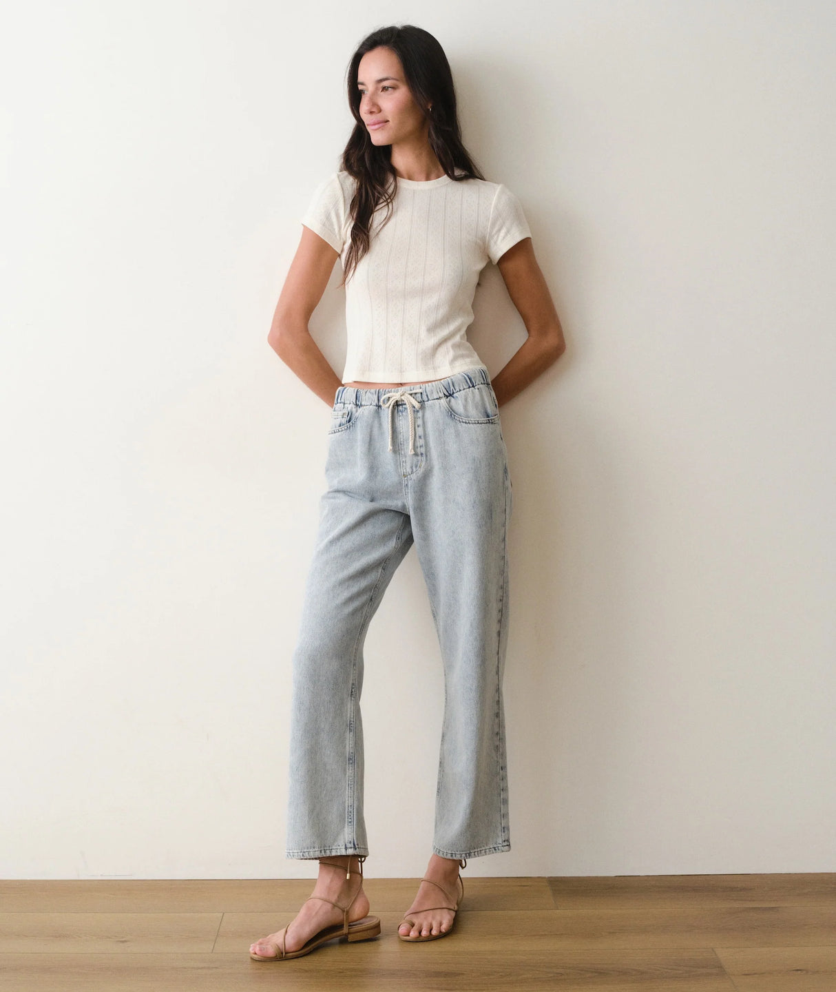 Marine Layer Lexi Rib Sun-In Crew Tee - Womens
