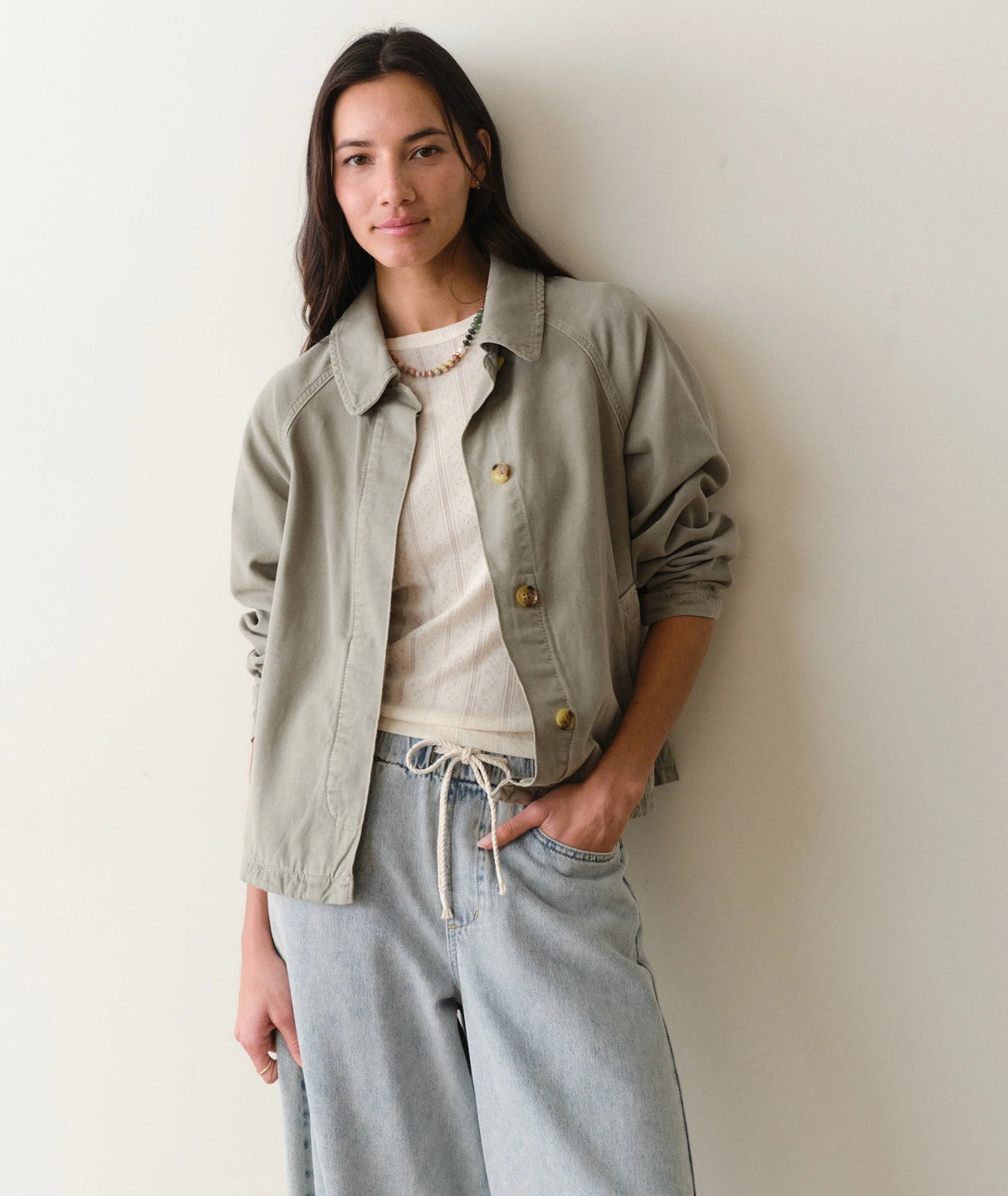 Marine Layer Olivia Cropped Trench - Womens