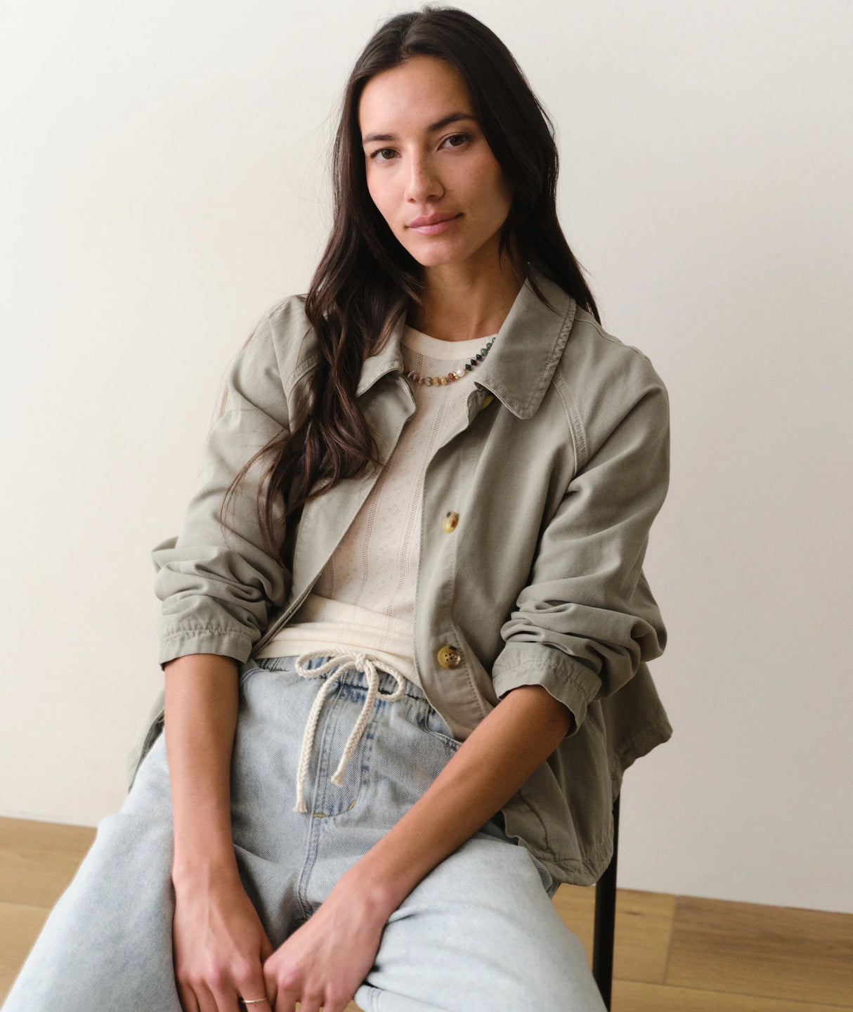 Marine Layer Olivia Cropped Trench - Womens