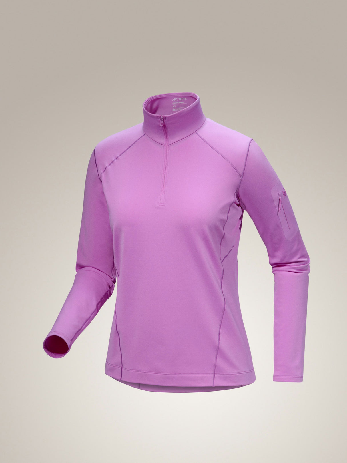 Arcteryx Rho Zip Neck - Womens Alpenglow