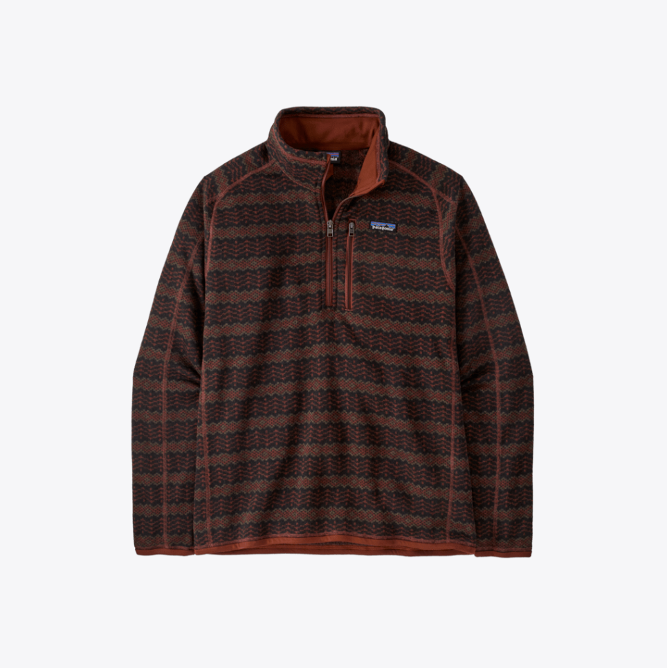 Patagonia Better Sweater 1/4 Zip - Mens Woven Together: Dried Vanilla / M
