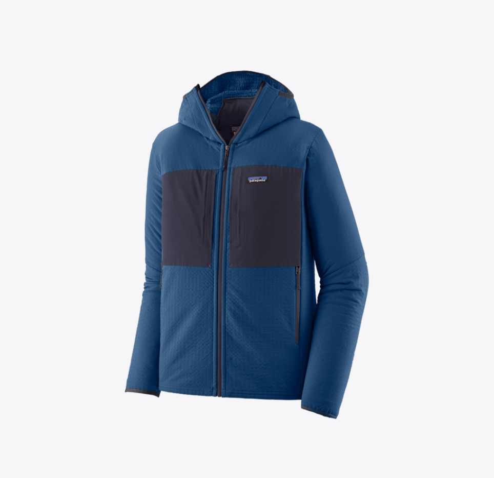 Patagonia R2 TechFace Hoody- Mens Clement Blue / M