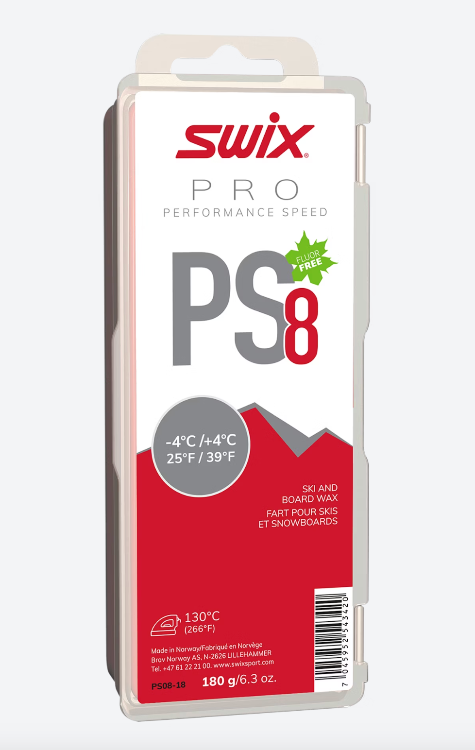 Swix PS8 Red, -4C/+4C