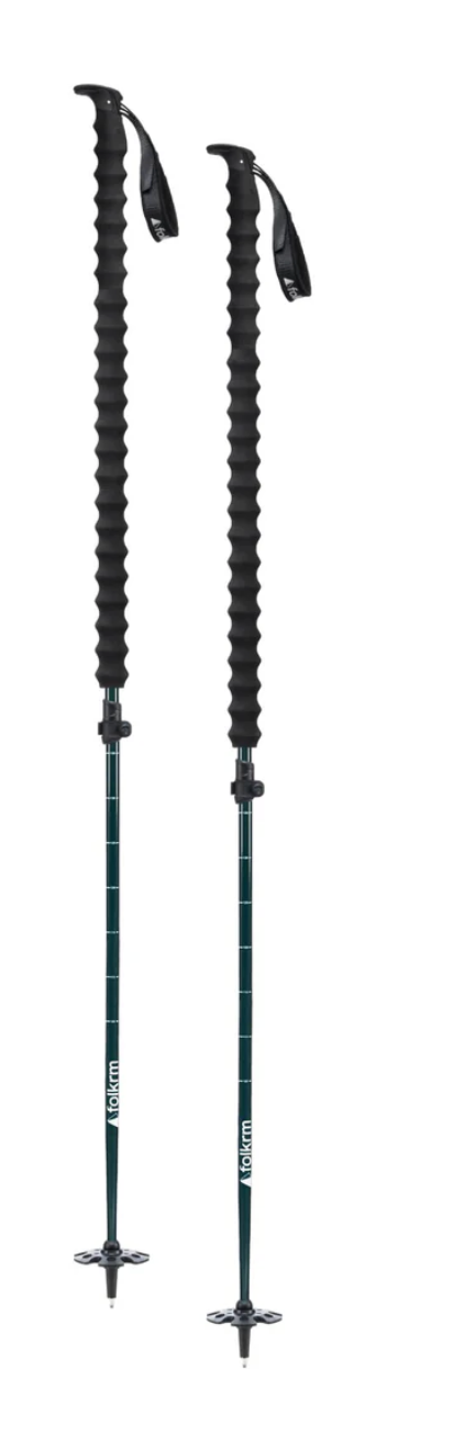 Folkrm Pahto Ski Poles Spruce Green