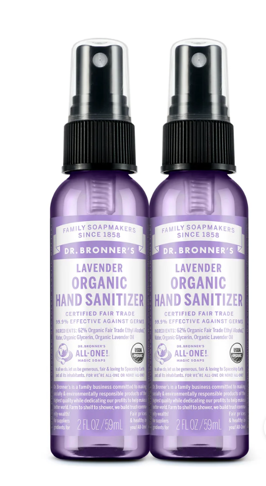 Dr. Bronners Organic Hand Sanitizer Peppermint