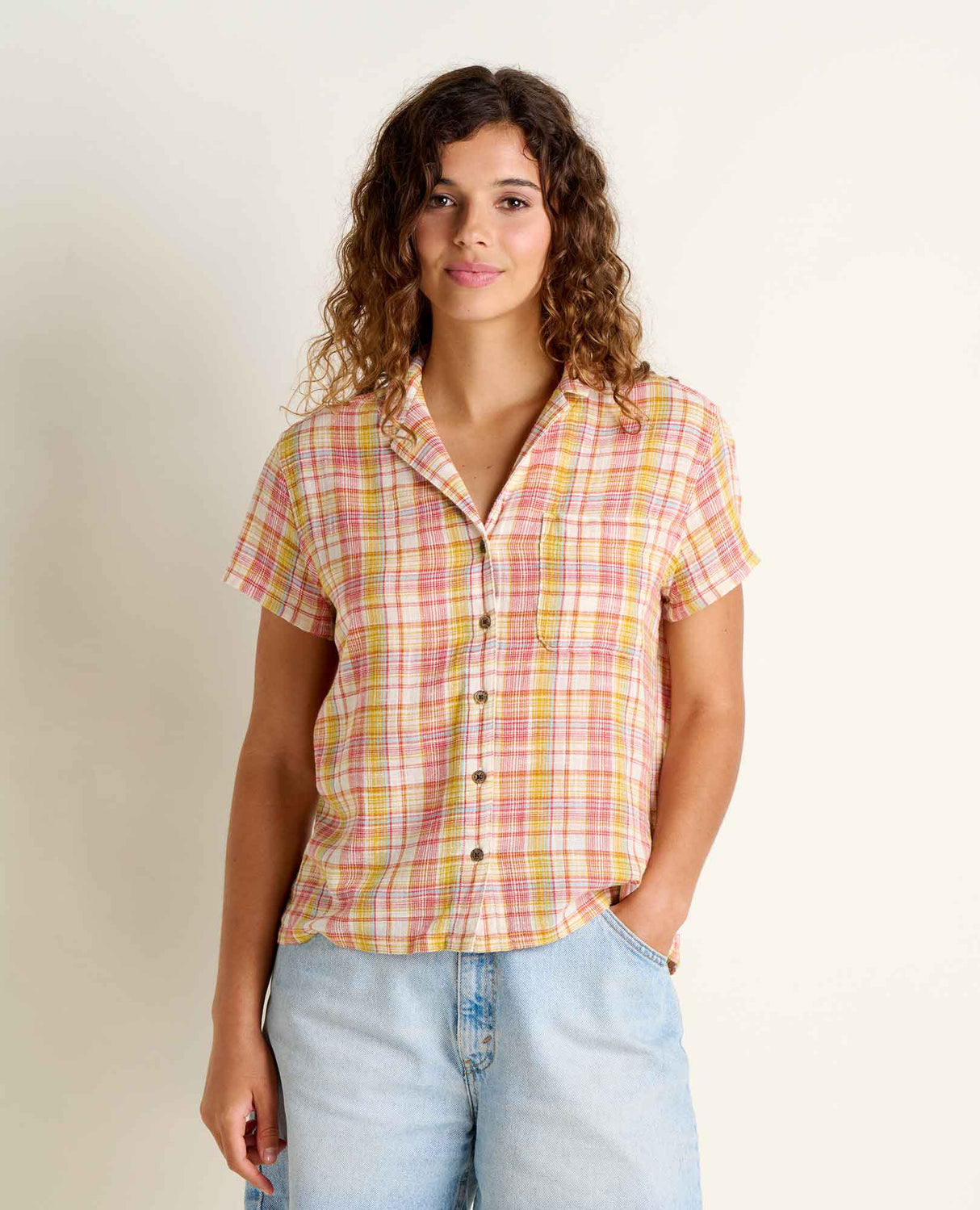 Toad & Co. Camp Cove Shirt - Womens Gold Pattern