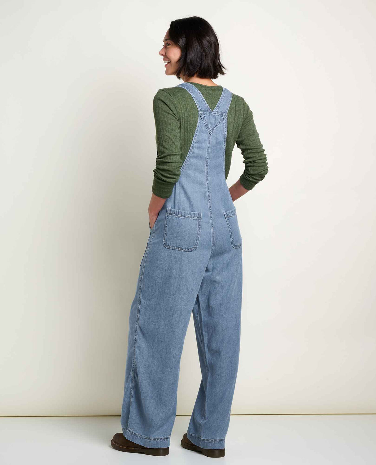 Piñon Soft Denim Wide Leg Overall - Women's