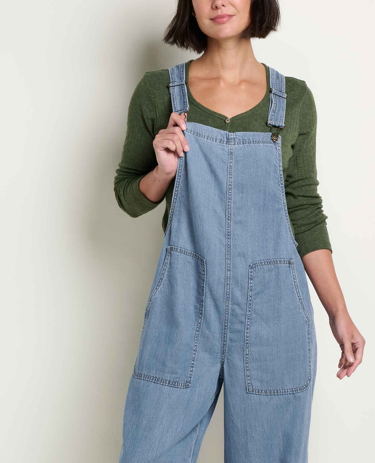Piñon Soft Denim Wide Leg Overall - Women's