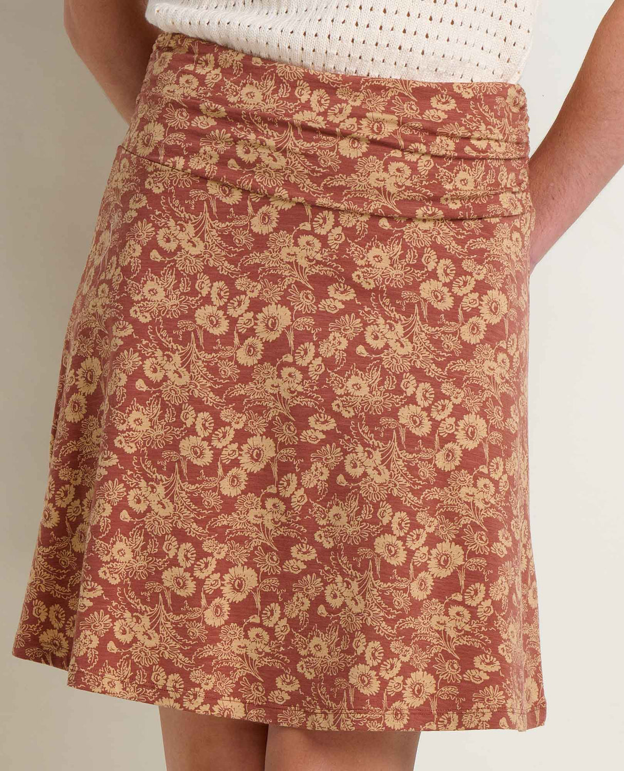 Toad & Co. Chaka Skirt - Womens Copper Print / M