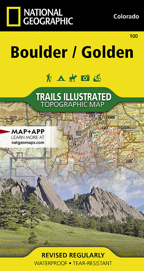 National Geographic Maps Boulder, Golden Map