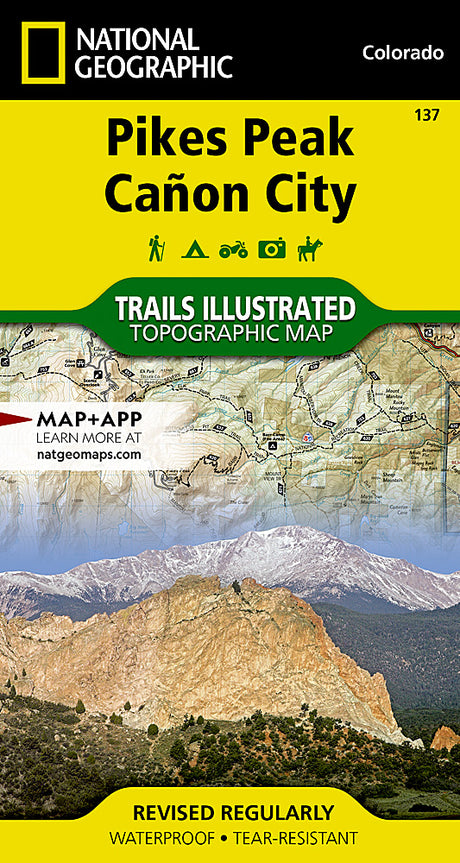National Geographic Maps Pikes Peak, Cañon City Map