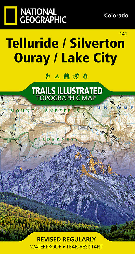 National Geographic Maps Telluride, Silverton, Ouray, Lake City Map
