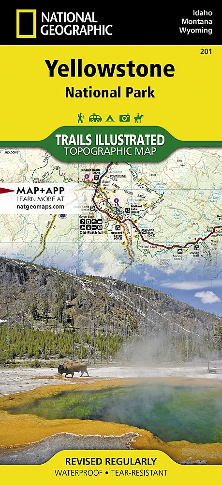 National Geographic Maps Yellowstone National Park Map