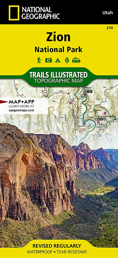 National Geographic Maps Zion National Park Map