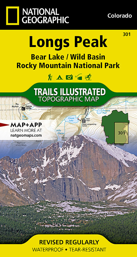 National Geographic Maps Longs Peak: Rocky Mountain National Park Map (Bear Lake, Wild Basin)