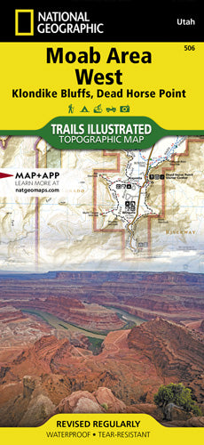 National Geographic Maps Moab Area West: Klondike Bluffs, Dead Horse Point Map