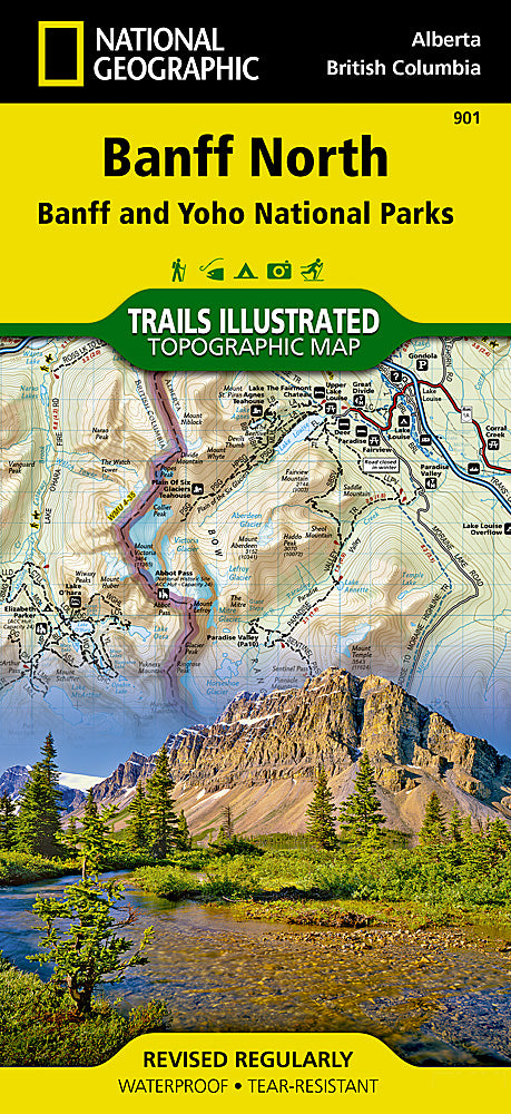 National Geographic Maps Banff North Map: Banff and Yoho National Parks