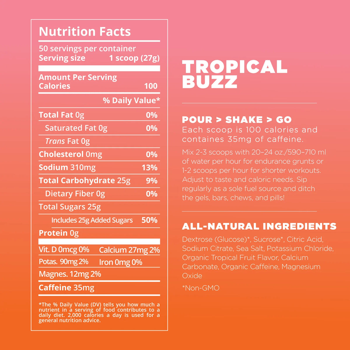 Endurance Fuel Tropical - Caffeinated