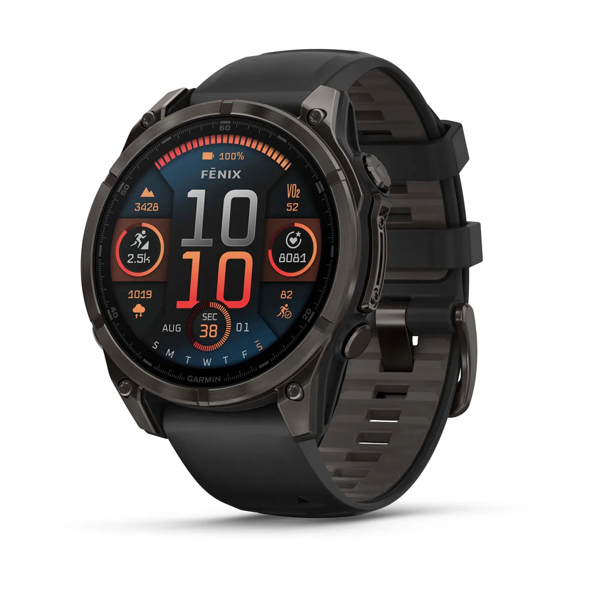 Garmin Fenix 8 47 Mm, Amoled, Slate Gray With Black Silicone Band SLATE GREY / 47MM