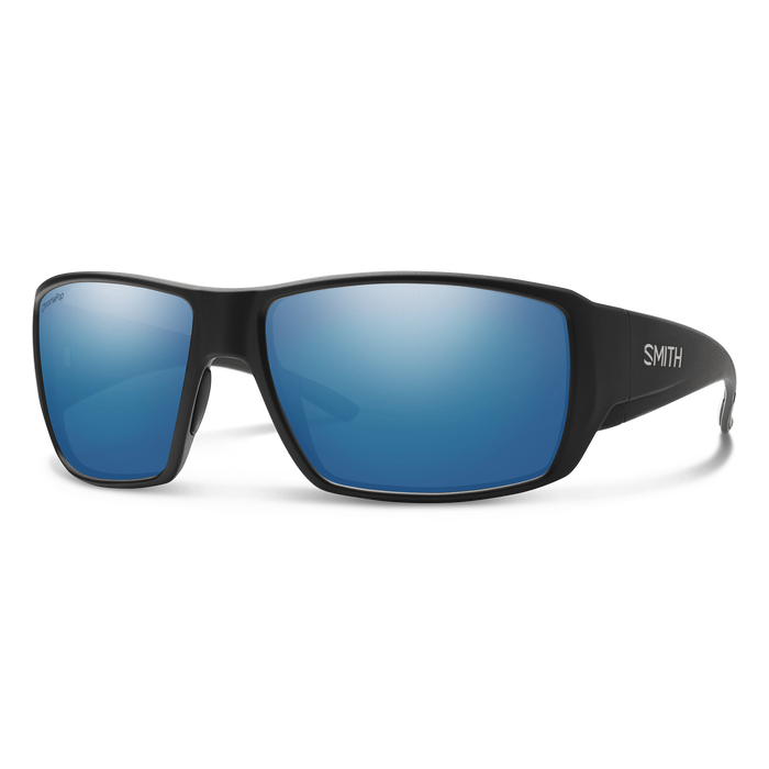 Smith Guides Choice Matte Black | Chromapop Glass Polarized Blue Mirror