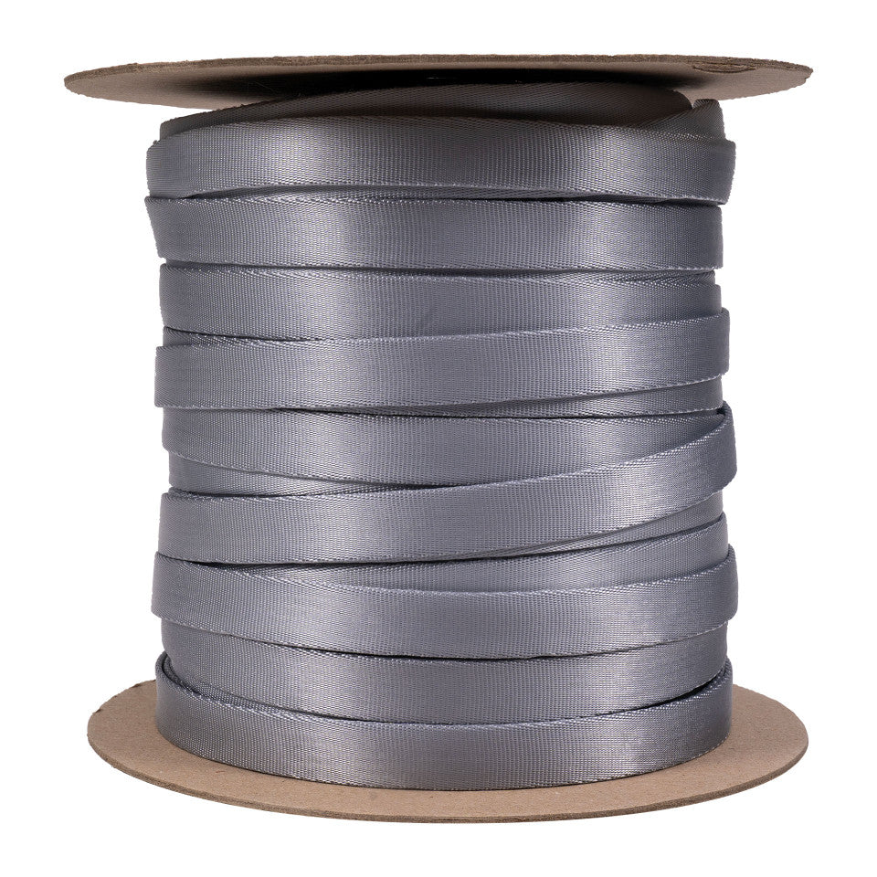 Sterling Rope Webbing Tubular Silver / 11/16