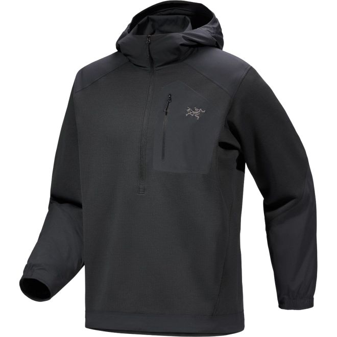 Arcteryx Konseal Pullover Hoody- Mens Black