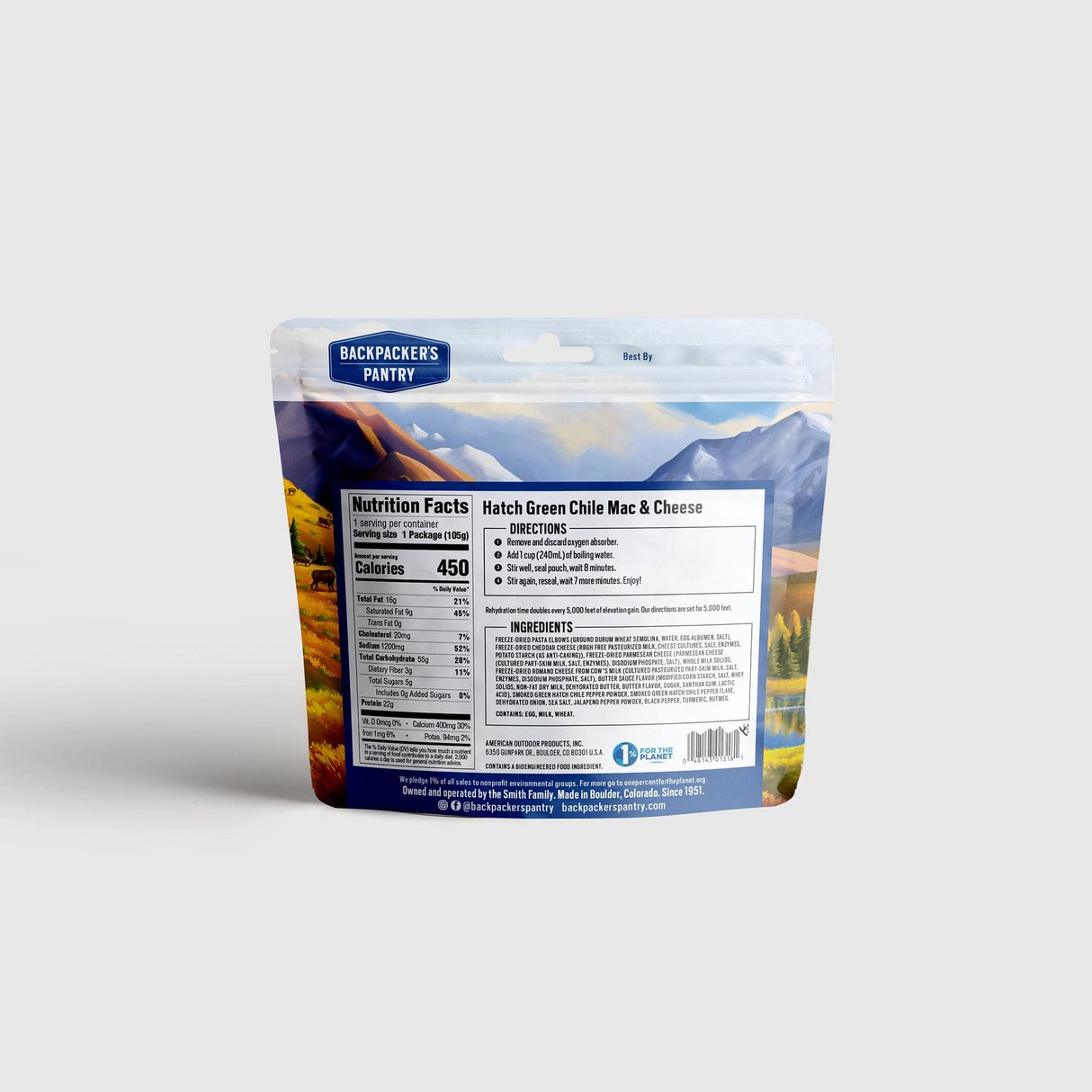 Backpackers Pantry Hatch Chile Mac & Cheese