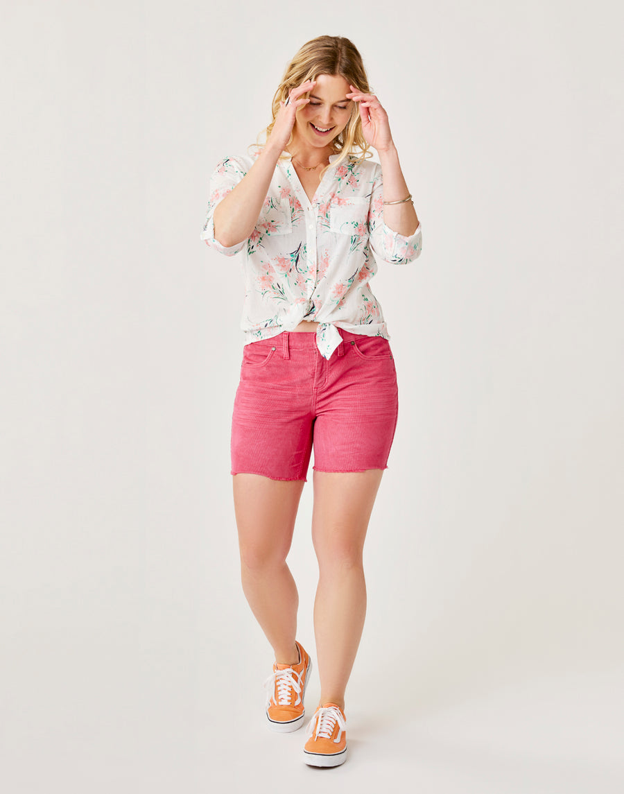 Carve Designs Oahu Cord Short 6 - Womens Berry / 0