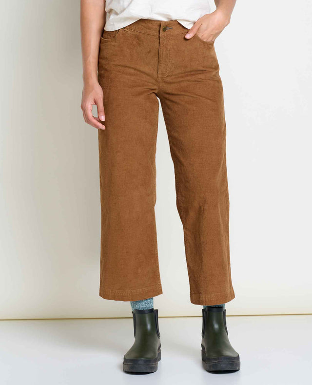 Toad & Co. Karuna Cord Wide Leg Pant - Womens BROWN SUGAR / 0