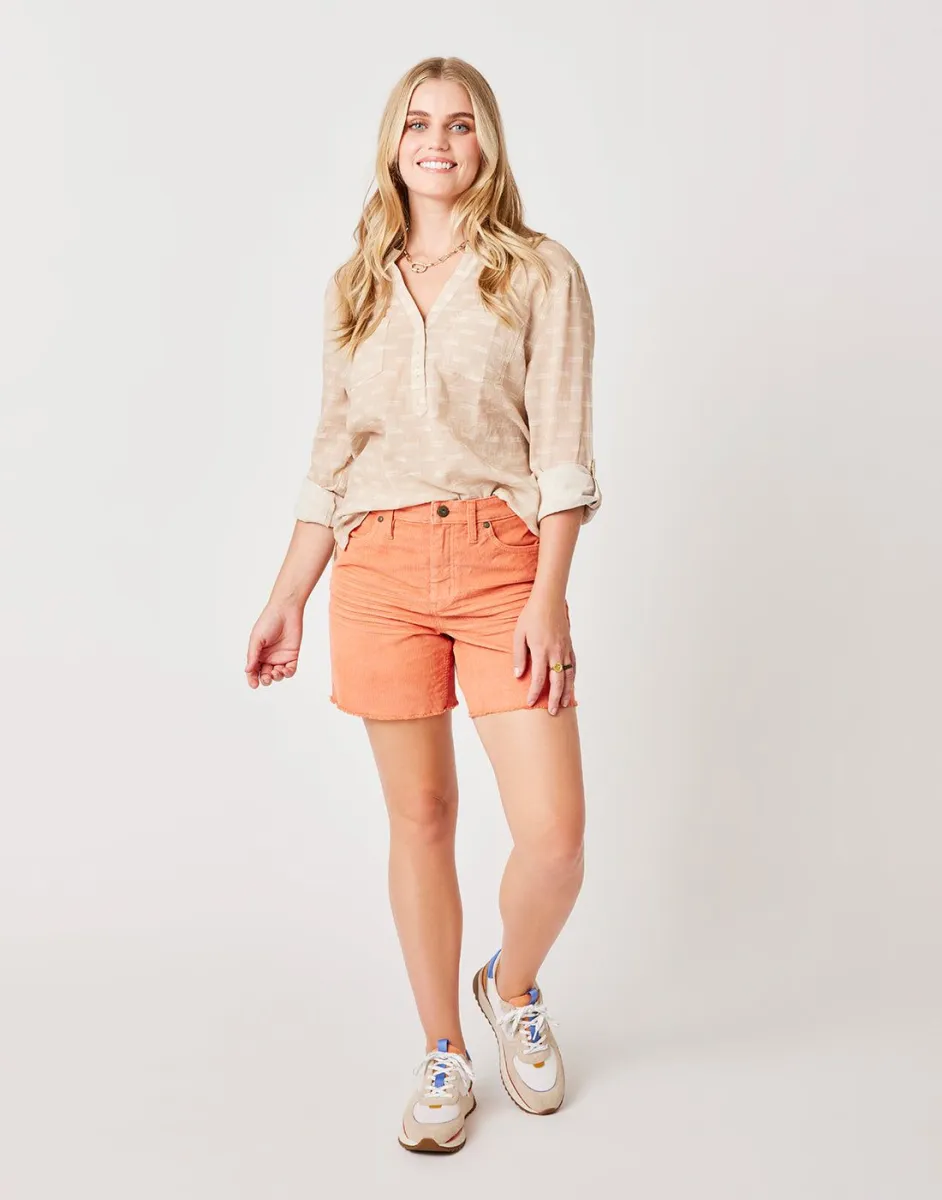 Carve Designs Oahu Cord Short 6 - Womens Terracotta / 4